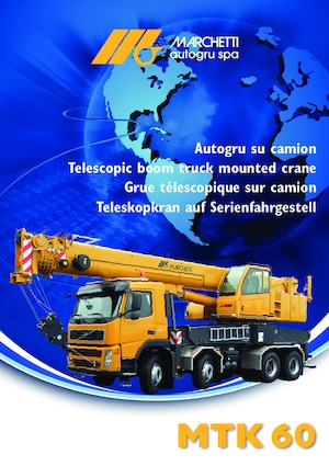 Gru telesc. montata su camion Marchetti MTK 60