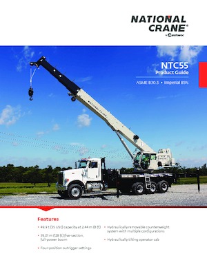 Gru telesc. montata su camion National Crane NTC55
