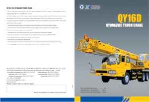 Gru telesc. montata su camion XCMG QY16D