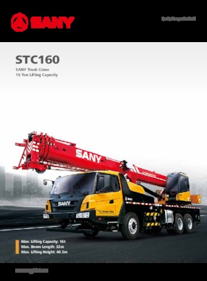 Gru telesc. montata su camion Sany STC160