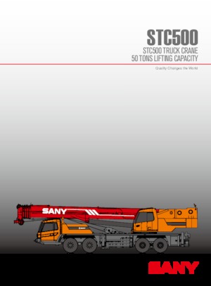 Gru telesc. montata su camion Sany STC500