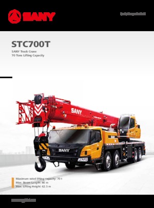 Gru telesc. montata su camion Sany STC700T
