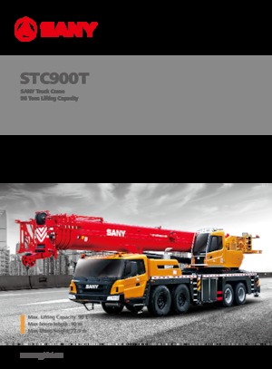 Gru telesc. montata su camion Sany STC900T