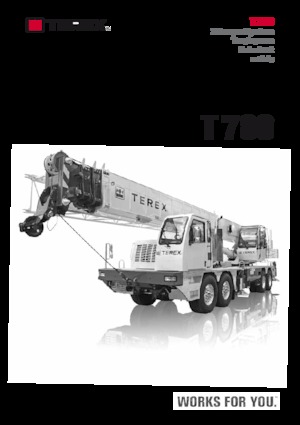 Gru telesc. montata su camion TEREX CRANES T 780