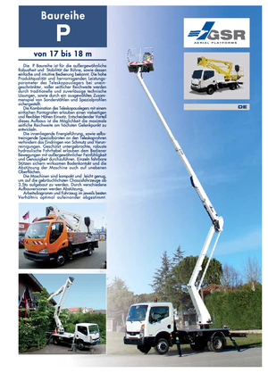 Piattaforme aeree articolate su rimorchio trainabile GSR E 180 P Comfort