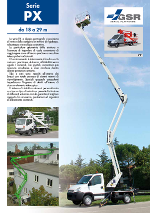 Piattaforme aeree articolate su rimorchio trainabile GSR E 180 PX Comfort