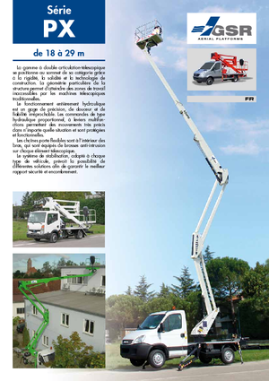 Piattaforme aeree articolate su rimorchio trainabile GSR E 180 PX Comfort