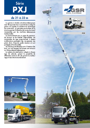 Piattaforme aeree articolate su rimorchio trainabile GSR E 210 PXJ Comfort X