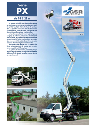 Piattaforme aeree articolate su rimorchio trainabile GSR E290PX Comfort