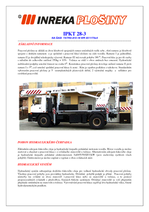 Piattaforme aeree articolate su rimorchio trainabile Inreka IPKT 28-3