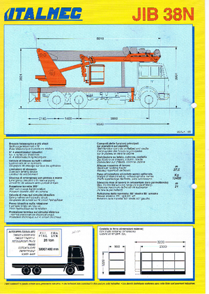 Piattaforme aeree articolate su rimorchio trainabile Italmec Jib 38 N
