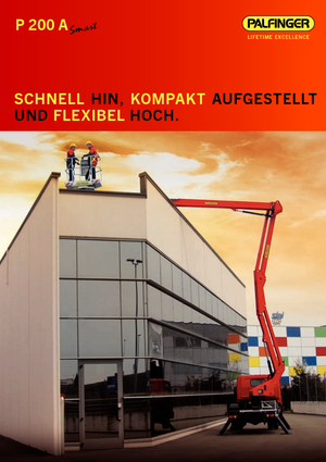 Piattaforme aeree articolate su rimorchio trainabile Palfinger P 200 A