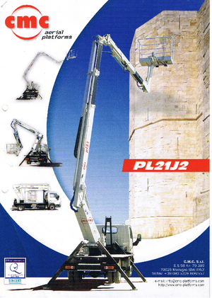 Piattaforme aeree articolate su rimorchio trainabile CMC PL 21 J 2