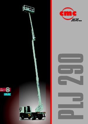 Piattaforme aeree articolate su rimorchio trainabile CMC PLJ290