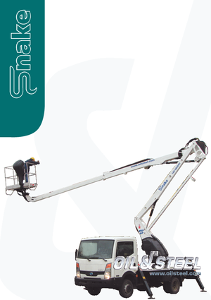 Piattaforme aeree articolate su rimorchio trainabile Oil & Steel Snake 2112 smart