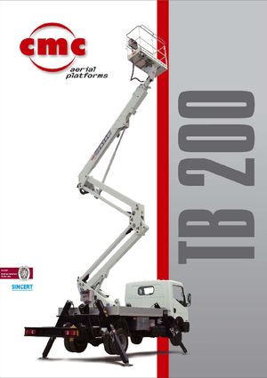 Piattaforme aeree articolate su rimorchio trainabile CMC TB 200
