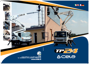 Piattaforme aeree articolate su rimorchio trainabile CELA TP24
