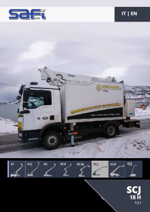 Piattaforme aeree telescopiche autocarrate Safi SCJ 18