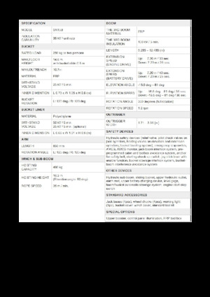 Piattaforme aeree telescopiche autocarrate Aichi SKYMASTER SN15B