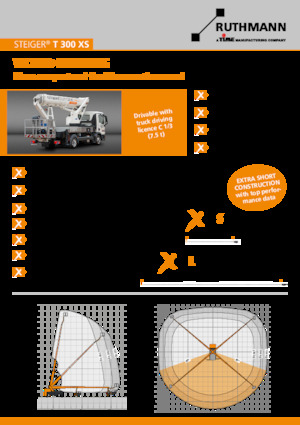 Piattaforme aeree telescopiche autocarrate Ruthmann STEIGER T 300 XS