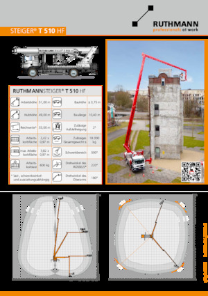Piattaforme aeree telescopiche autocarrate Ruthmann T 510 HF