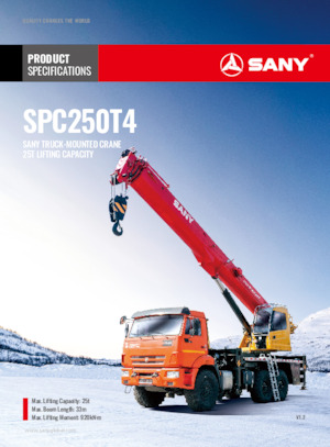 Gru telesc. montata su camion Sany SPC250T4