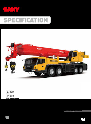 Gru telesc. montata su camion Sany STC1000T6
