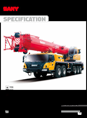 Gru telesc. montata su camion Sany STC1100T7-1