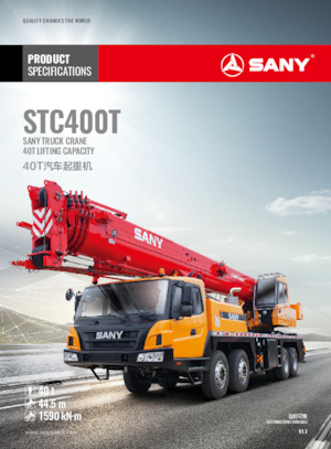 Gru telesc. montata su camion Sany STC400T