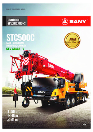 Gru telesc. montata su camion Sany STC500C