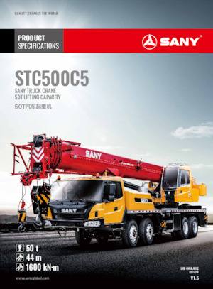 Gru telesc. montata su camion Sany STC500C5