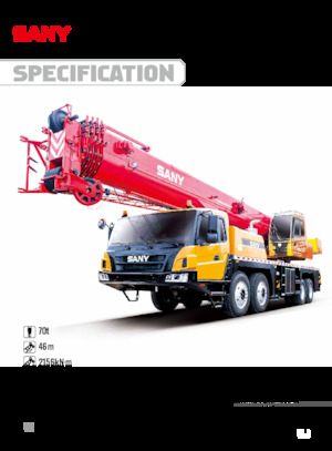 Gru telesc. montata su camion Sany STC700C5
