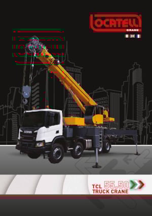 Gru telesc. montata su camion Locatelli TCL 55.50