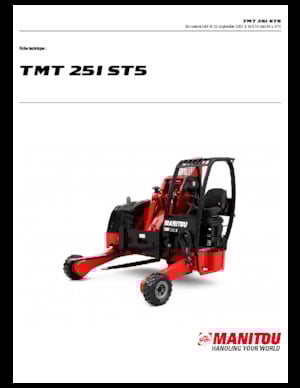 Carrelli elevatori telescopici per autocarro Manitou TMT 25 I