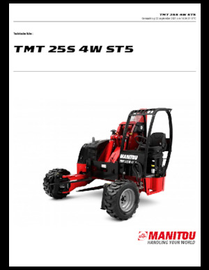 Carrelli elevatori telescopici per autocarro Manitou TMT 25 S 4W