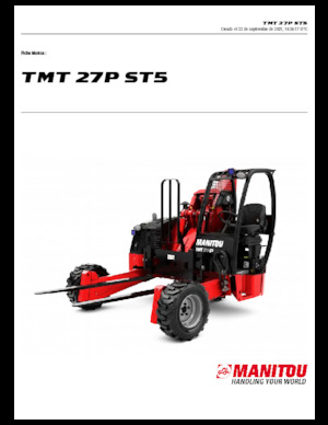 Carrelli elevatori telescopici per autocarro Manitou TMT 27 P