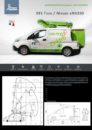 Piattaforme aeree telescopiche autocarrate France Elévateur 091 Fcce