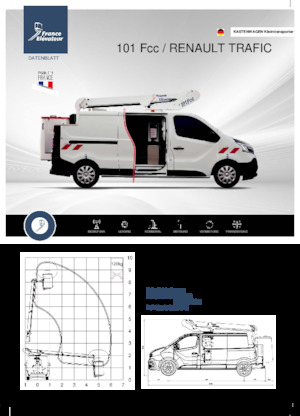 Piattaforme aeree telescopiche autocarrate France Elévateur 101 FCC