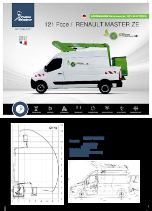Piattaforme aeree telescopiche autocarrate France Elévateur 121 Fcce