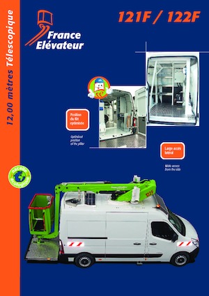 Piattaforme aeree telescopiche autocarrate France Elévateur 122 F