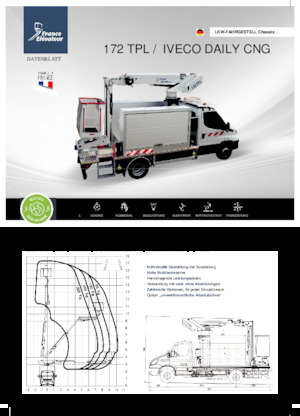 Piattaforme aeree telescopiche autocarrate France Elévateur 172 TPL CNG