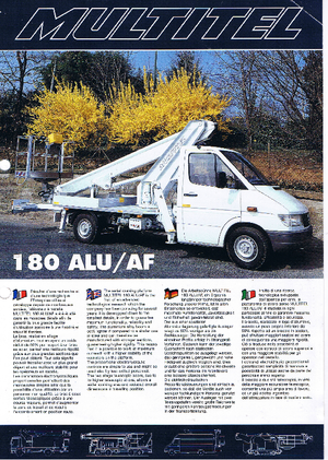 Piattaforme aeree telescopiche autocarrate Multitel 180 Alu/AF