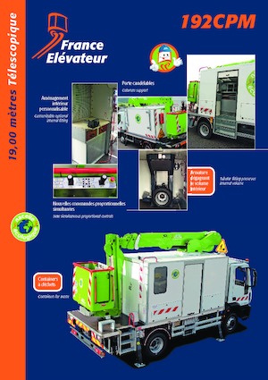 Piattaforme aeree telescopiche autocarrate France Elévateur 192 CPM