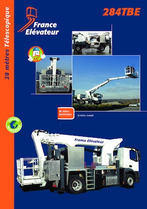 Piattaforme aeree telescopiche autocarrate France Elévateur 284 TBE
