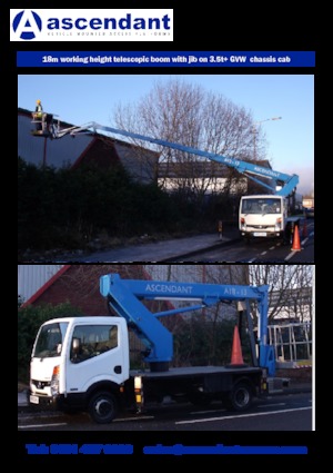 Piattaforme aeree telescopiche autocarrate Ascendant A18-13TJ