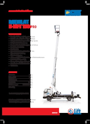 Piattaforme aeree telescopiche autocarrate CTE B-Lift 150 Pro
