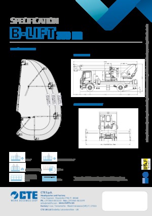 Piattaforme aeree telescopiche autocarrate CTE B-Lift 390 HR