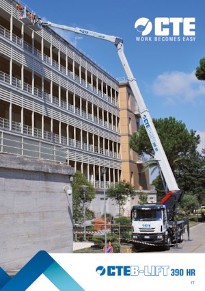 Piattaforme aeree telescopiche autocarrate CTE B-Lift 390 HR