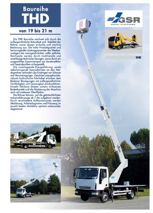 Piattaforme aeree telescopiche autocarrate GSR E190T Compact 