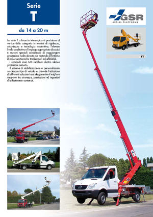 Piattaforme aeree telescopiche autocarrate GSR E200T Comfort X